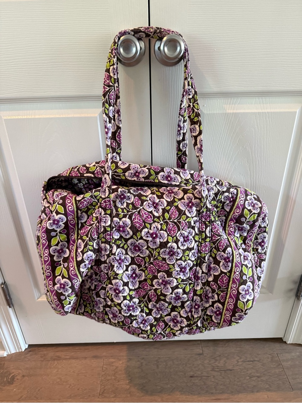 Vera Bradley Plum Petal large duffel